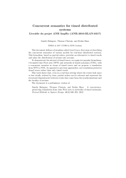 Concurrent semantics for timed distributed systems