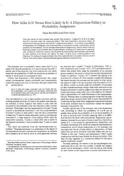 How Alike Is It Versus How Likely Is It: A Disjunction Fallacy in Pro