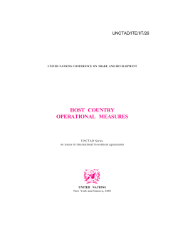 host country operational measures
