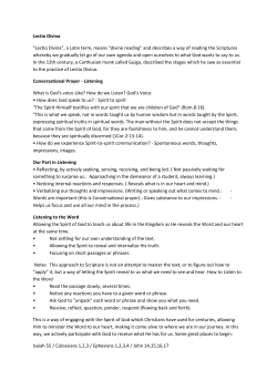 Lectio Divina "Lectio Divina", a Latin term, means "divine reading