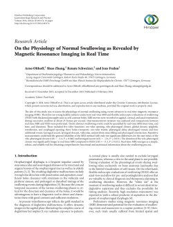On the Physiology of Normal Swallowing as Revealed