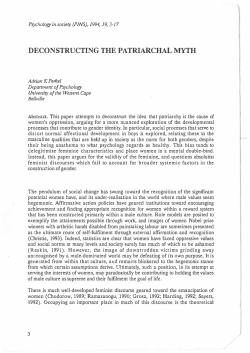 deconstructing the patriarchal myth