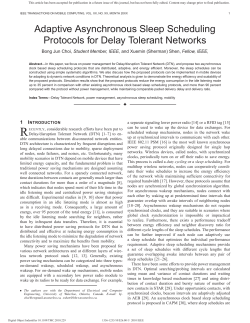 Adaptive Asynchronous Sleep Scheduling Protocols