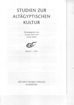 STU D IEN ZU R ALTACYPTISCH EN KU LTU R