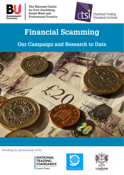 Financial Scamming - Trading Standards Institute