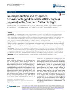Stimpert et al 2015 Fin whale sound
