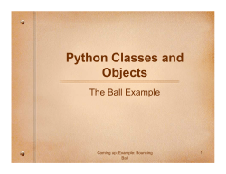 Python Classes and Objects