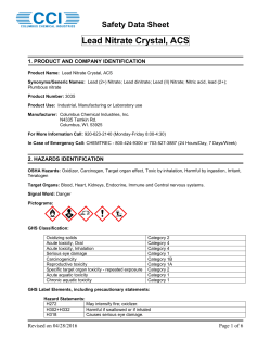 Lead Nitrate Crystal, ACS