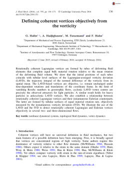 Defining coherent vortices objectively from the vorticity