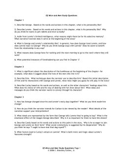 Of Mice and Men Study Questions