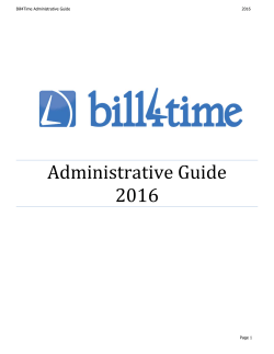 Administrative Guide 2016