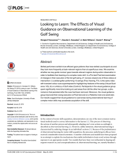 Looking to Learn: The Effects of Visual Guidance on Observational