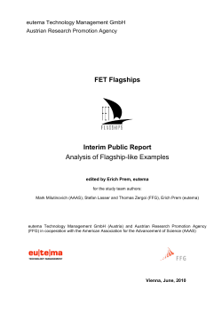 Analysis of flagship-like initiatives - FET study interim report