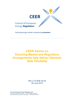 Ensuring market and regulatory arrangements help deliver demand