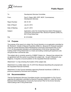DS-15-161 - City of Oshawa