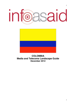 COLOMBIA Media and Telecoms Landscape Guide