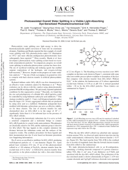 Photoassisted Overall Water Splitting in a Visible Light