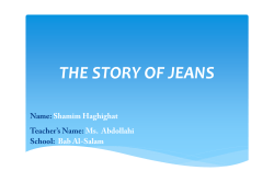 THE STORY OF JEANS