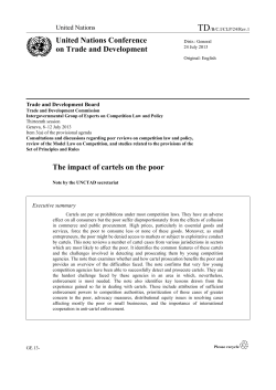 The impact of cartels on the poor