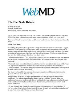 The Diet Soda Debate - Academy of General Dentistry