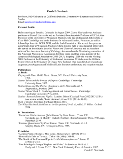 CV - University of Colorado Boulder