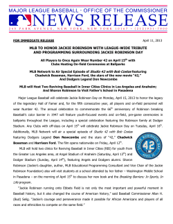 mlb to honor jackie robinson with league