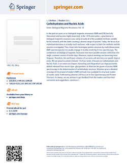 Carbohydrates and Nucleic Acids