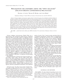 Levin et al. 2006 - Department of Biology