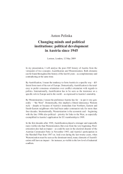 political development in Austria since 1945