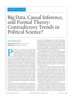 Big Data, Causal Inference, and Formal Theory