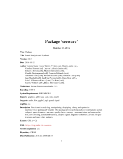 Package `seewave`