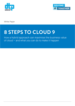 8 STEPS TO CLOUD 9