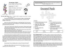 Eighteenth Sunday after Pentecost 092715