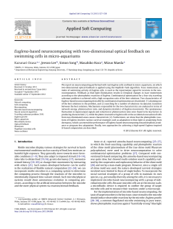 Euglena-based neurocomputing with two