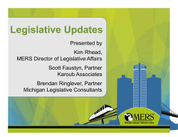 Legislative Updates