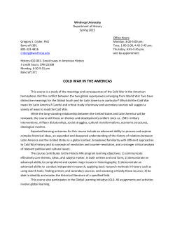 cold war in the americas