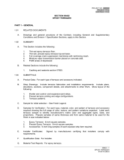 section 09402 - epoxy terrazzo