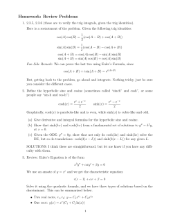 Solutions to Extra Practice Problems