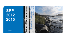Shoreline Protection Plan 2012-2015