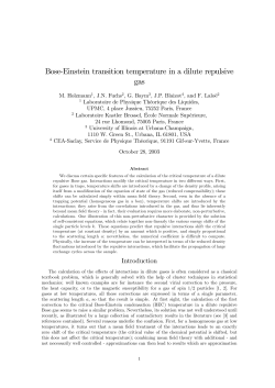 Bose-Einstein transition temperature in a dilute repulsive gas