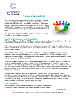 Running Committees - Community Southwark
