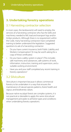 Undertaking forestry operations (PDF 193KB)