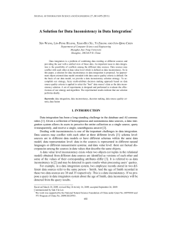 A Solution for Data Inconsistency in Data Integration