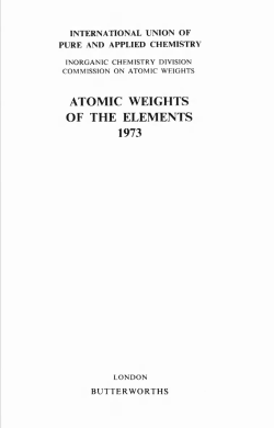 atomic weights of the elements