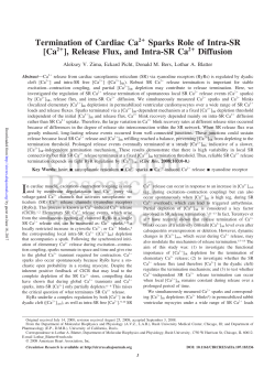 Termination of Cardiac Ca2+ Sparks Role of Intra
