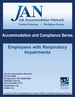 Employees with Respiratory Impairments