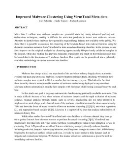 Improved Malware Clustering Using VirusTotal Metadata