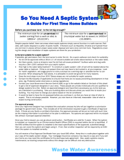 So You Need A Septic System Jan 2011.pub