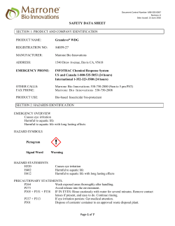 SDS - Marrone Bio Innovations