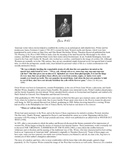 American writer whose stories helped to